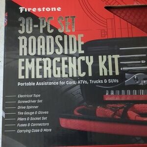 Firestone 30 piece set roadside emergency kit